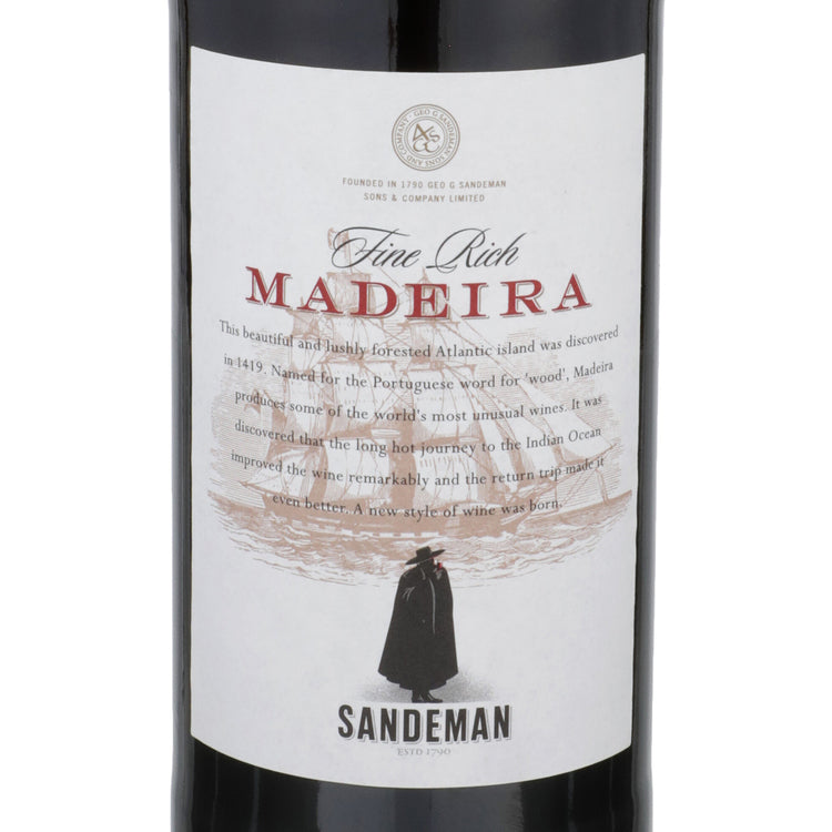 Sandeman Madeira Fine Rich - 750ML - Front Label