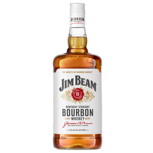 Jim Beam Straight Bourbon White Label 4 Yr 80 - 1.75L