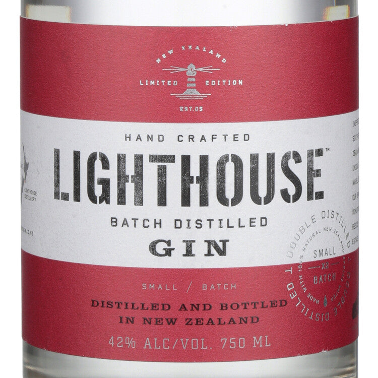 Lighthouse Dry Gin Yen Ben Lemons 80 - 750ML - Front Label