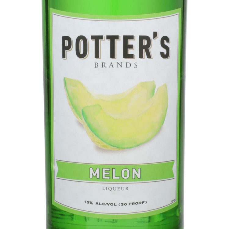 Potter's Melon Liqueur 40 - 1.0L - Front Label