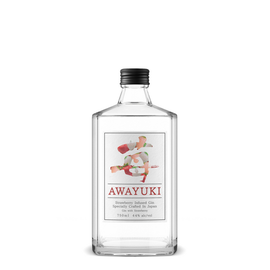 Awayuki Strawberry Infused Gin 88 - 750ML - Front