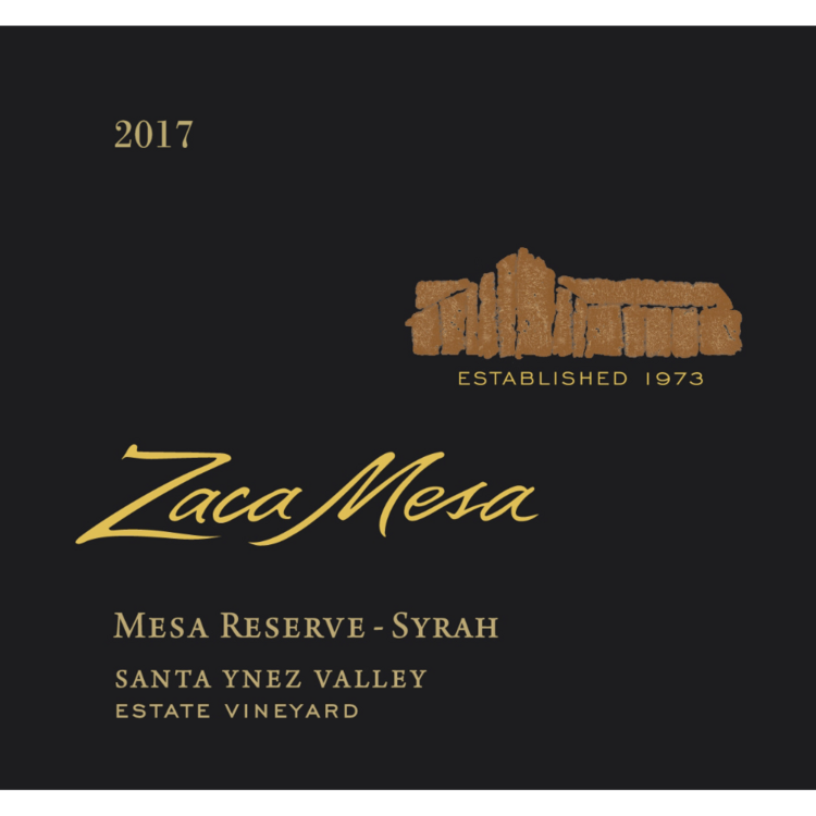 Zaca Mesa Syrah Mesa Reserve Estate Vineyard Santa Ynez Valley 2017 - 750ML