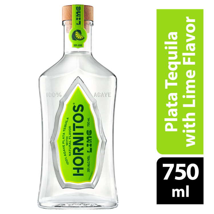 Hornitos Lime Flavored Tequila Lime Shot 70 - 750ML - Front Label