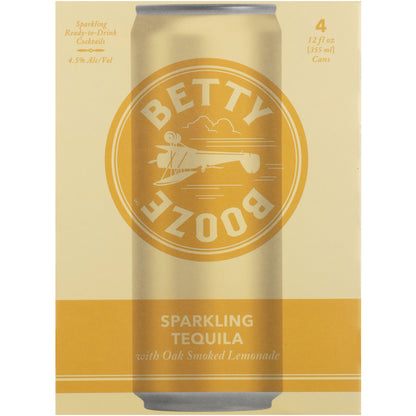 Betty Booze Sparkling Tequila With Oak Smoked Lemonade Cocktail - 355ML