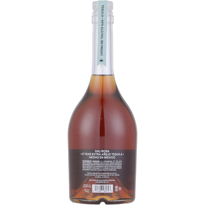 Calirosa Tequila Extra Anejo 5 Yr 80 - 750ML - Back