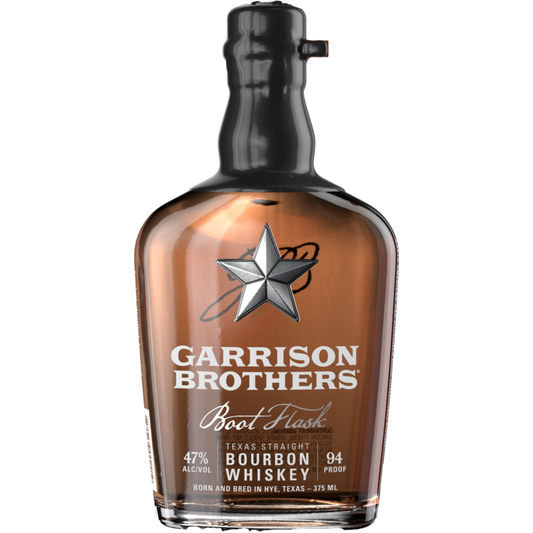 Garrison Brothers Straight Bourbon Small Batch Boot Flask 94 - 375ML - Front
