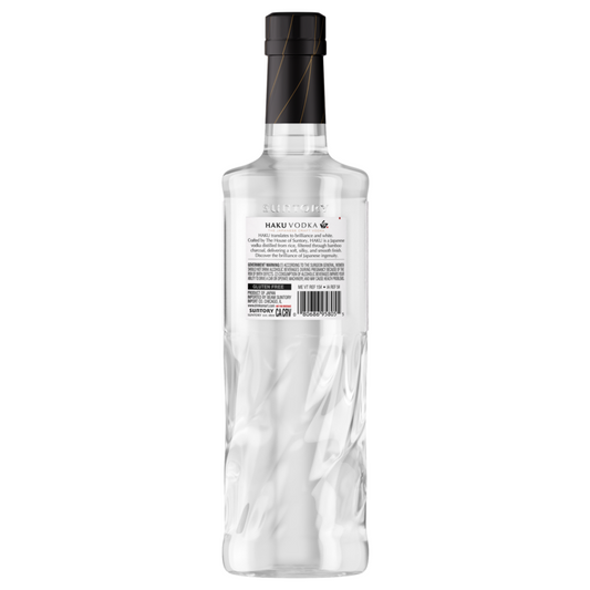 Suntory Vodka Haku 80 - 1.0L - Back
