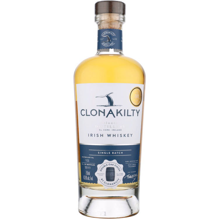 Clonakilty Blended Irish Whiskey Double Oak Finish Single Batch 87.2 - 750ML - Front