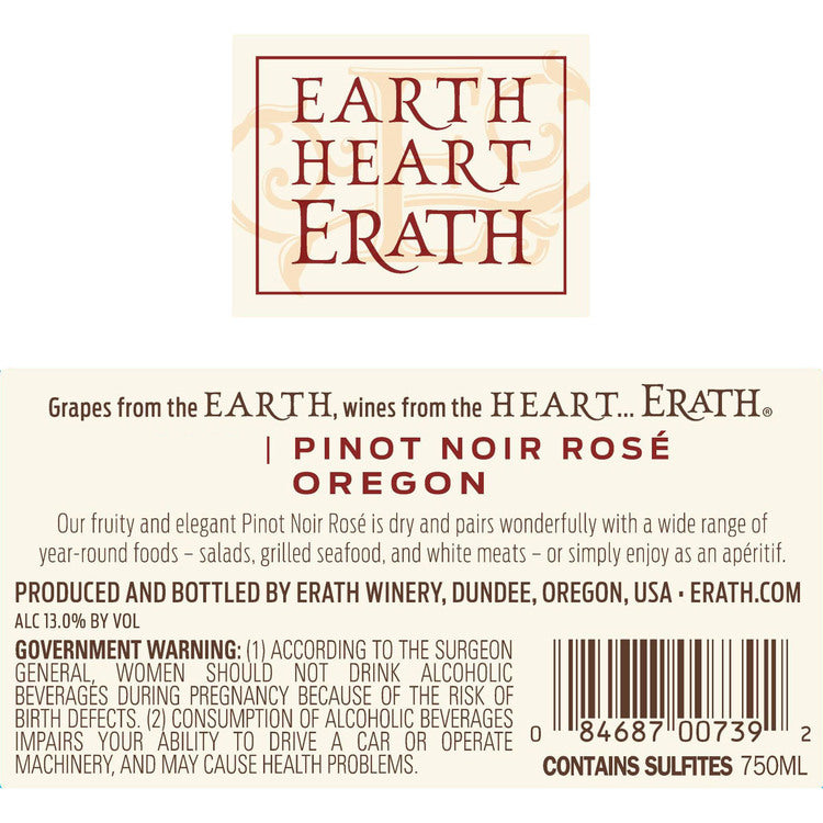 Erath Pinot Noir Rose Oregon 2024 - 750ML