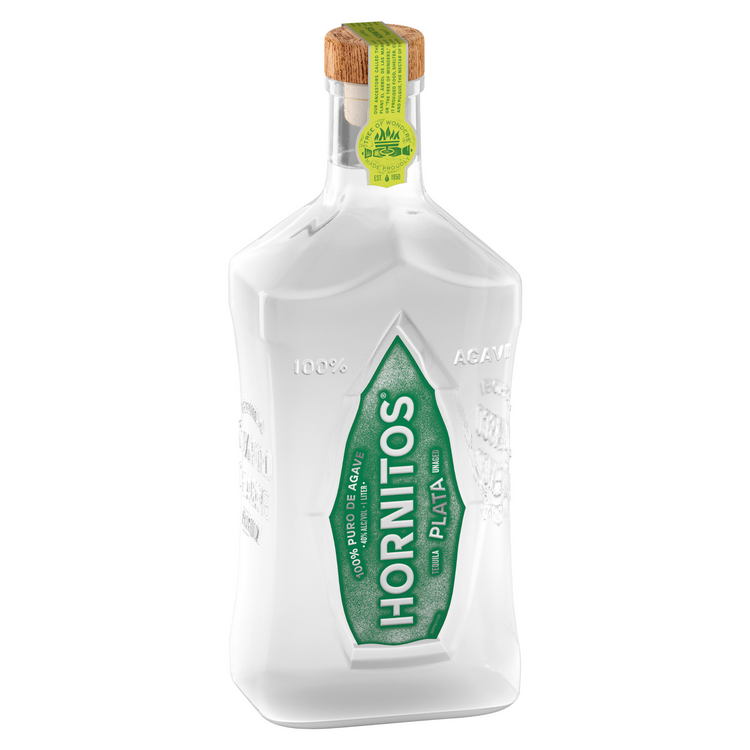 Hornitos Tequila Plata 80 - 1.0L - Front Label