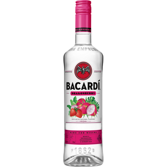 Bacardi Dragon Berry Flavored Rum 70 - 750ML - Front