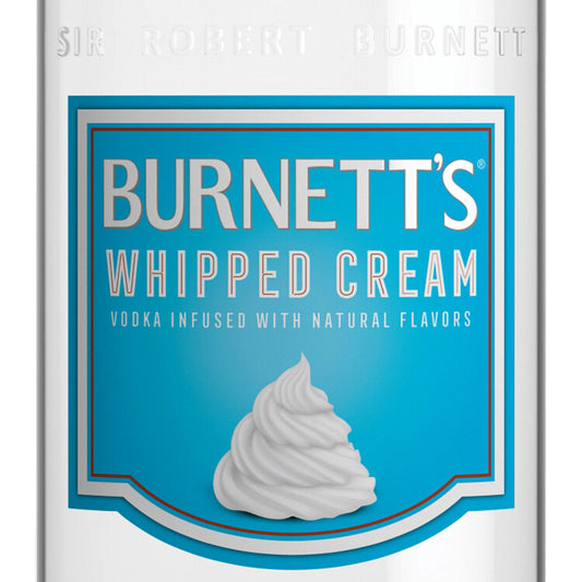 Burnett's Whipped Cream Flavored Vodka 60 - 750ML - Front Label