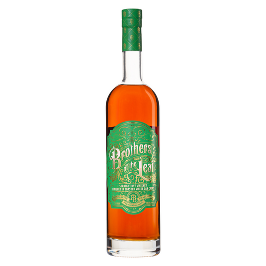 Brothers Of The Leaf Straight Rye Whiskey Finished In Toasted American - 750ML - Front