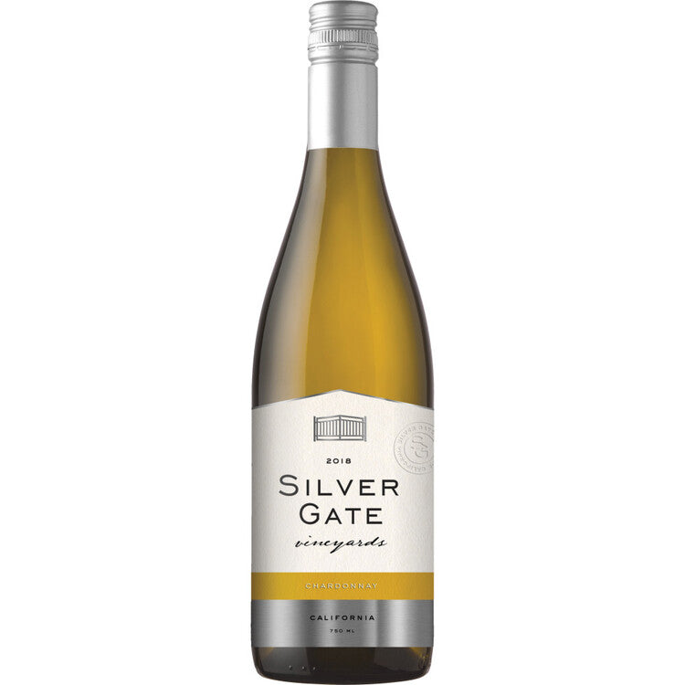 Silver Gate Vineyards Chardonnay California - 750ML - Front Label