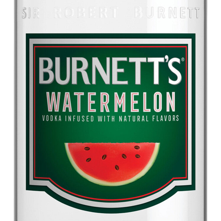 Burnett's Watermelon Flavored Vodka 60 - 750ML - Front Label