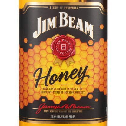 Jim Beam Honey Flavored Whiskey 65 - 1.75L - Front Label