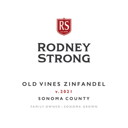 Rodney Strong Zinfandel Old Vines Sonoma County 2021 - 750ML