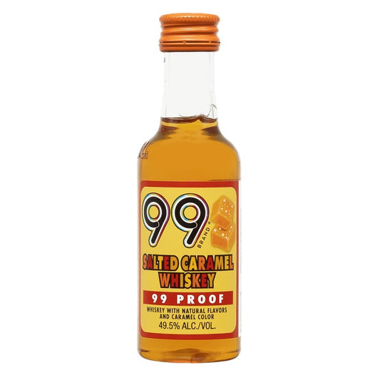 99 Brand Salted Caramel Flavored Whiskey 99 - 50ML