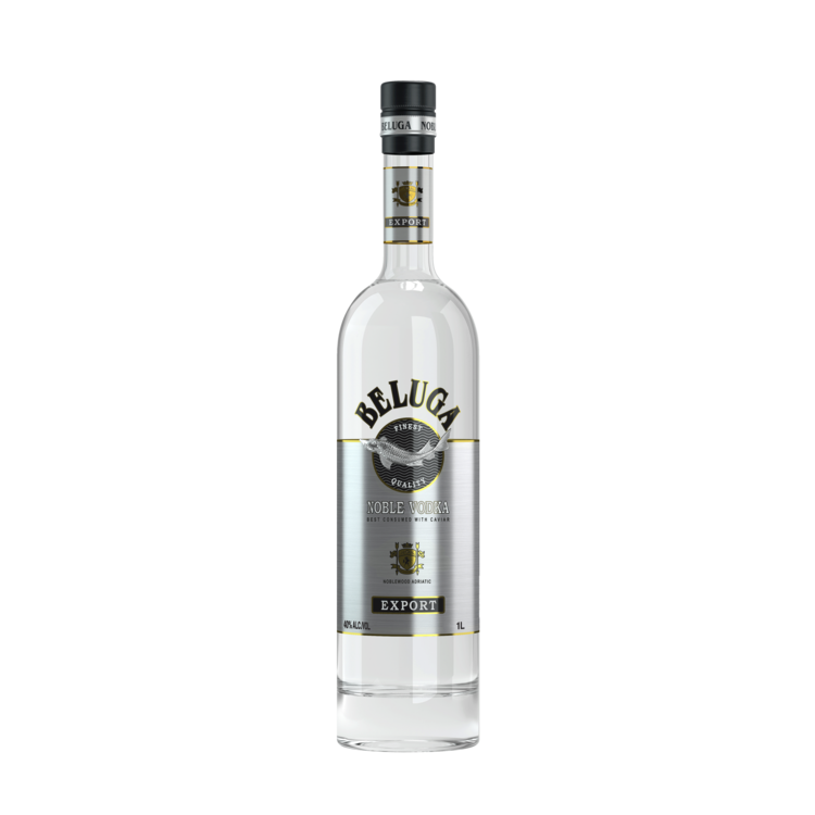 Beluga Vodka Noble Export 80 - 1.0L - Front
