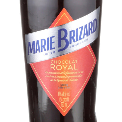 Marie Brizard Chocolate Liqueur Chocolat Royal 34 - 750ML - Front Label