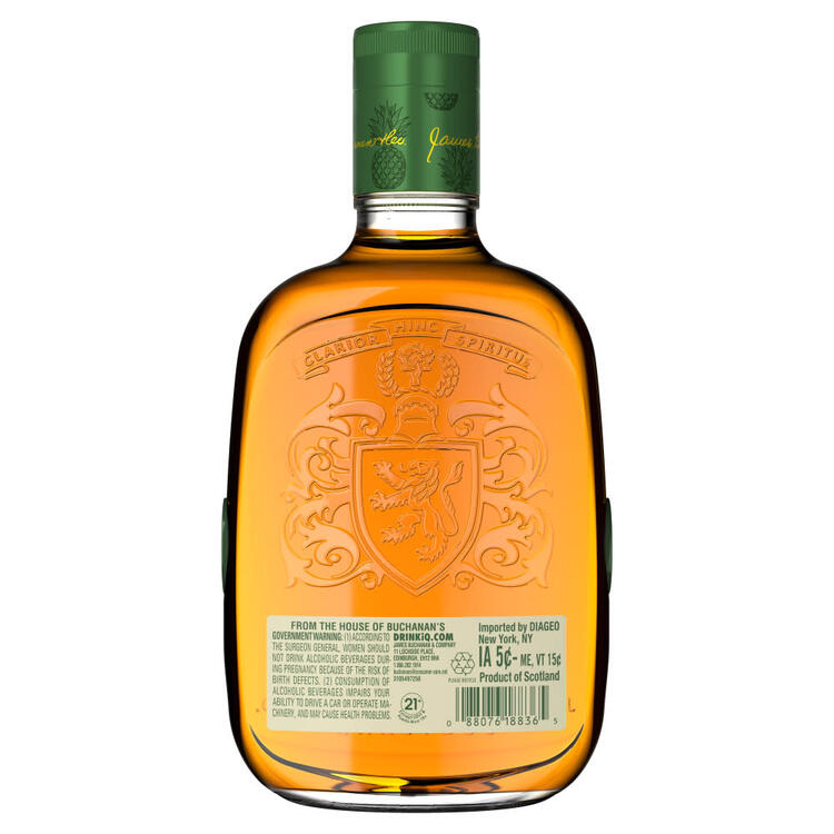 Buchanan's Scotch Whiskey Pineapple 70 - 750ML - Back