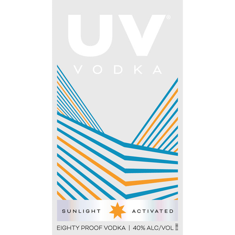Uv Vodka 80 - 750ML - Front Label
