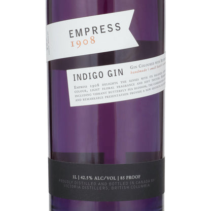 Empress 1908 Dry Gin Original Indigo 85 - 1.0L - Front Label