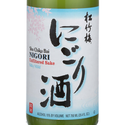 Sho Chiku Bai Junmai Nigori Sake - 750ML - Front Label