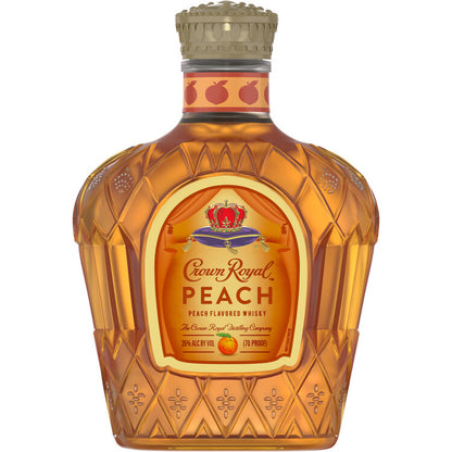 Crown Royal Peach Flavored Whiskey 70 - 375ML - Front Label