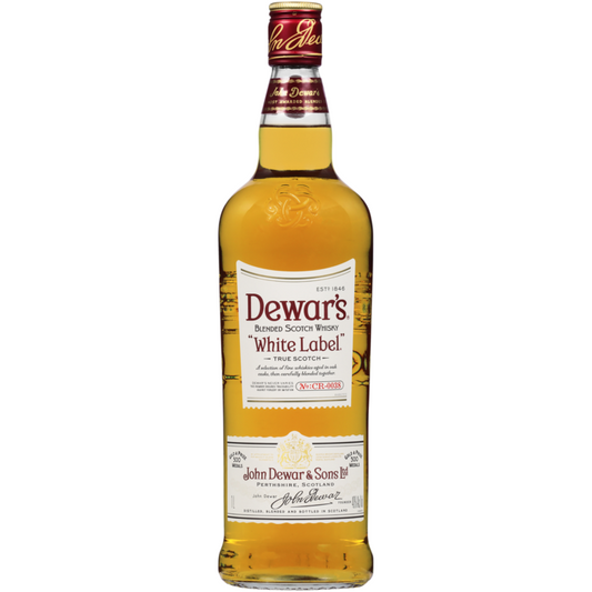 Dewar's Blended Scotch White Label 80 - 1.0L - Front