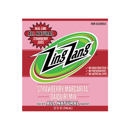 Zing Zang Strawberry Daiquiri Mix - 32 Z - Front Label