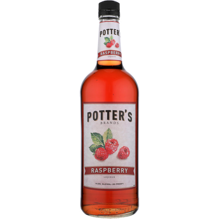 Potter's Raspberry Fruit Liqueur 33 - 1.0L - Front