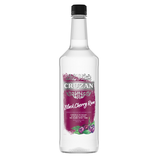 Cruzan Black Cherry Flavored Rum 42 - 1.0L - Front