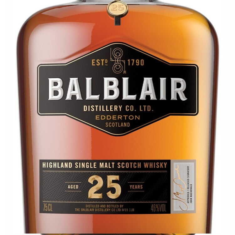 Balblair Single Malt Scotch 25 Yr 92 - 750ML - Front Label