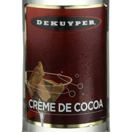 Dekuyper Creme De Cacao White 48 - 1.0L - Front Label