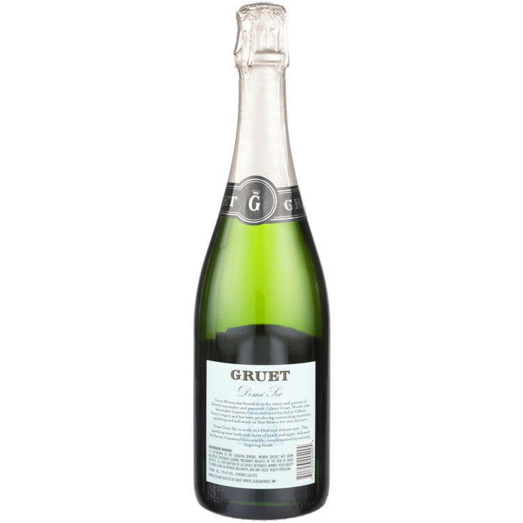 Gruet Demi Sec American - 750ML - Back