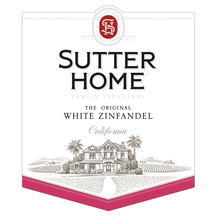 Sutter Home White Zinfandel California - 750ML - Front Label