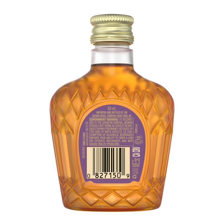 Crown Royal Blackberry Flavored Whiskey 70 - 50ML - Back