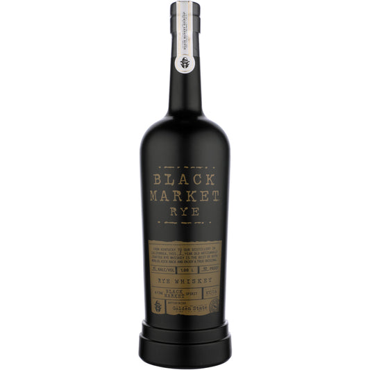 Black Market Spirits Rye Whiskey 3 Yr 90 - 1.0L - Front