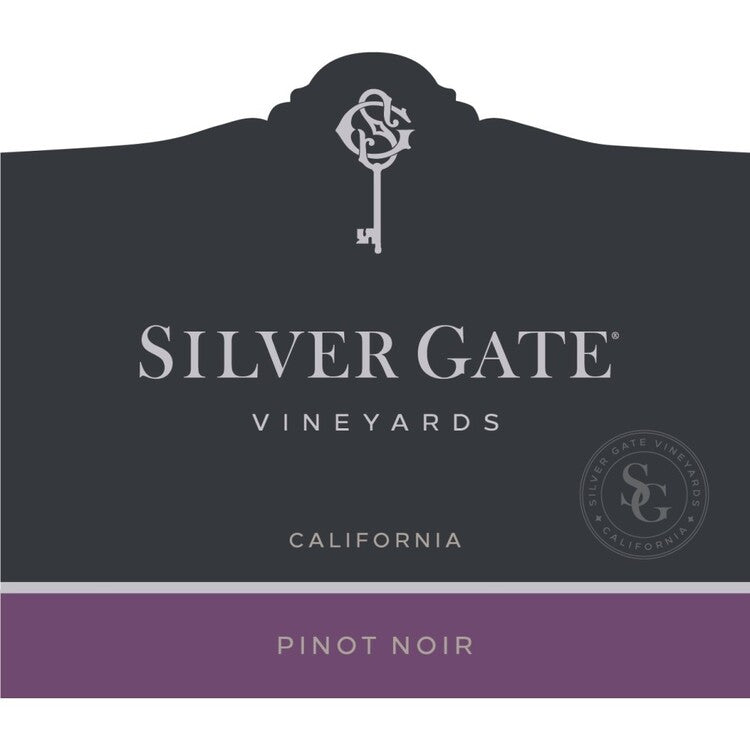 Silver Gate Vineyards Pinot Noir California - 750ML - Front Label