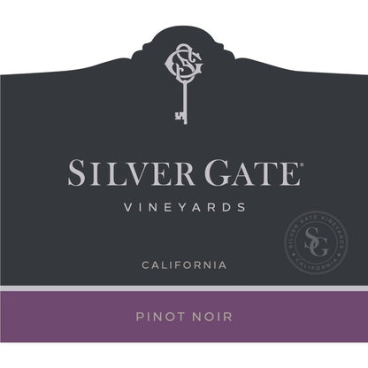 Silver Gate Vineyards Pinot Noir California - 750ML - Front Label