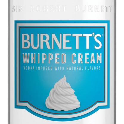 Burnett's Whipped Cream Flavored Vodka 60 - 750ML - Front Label