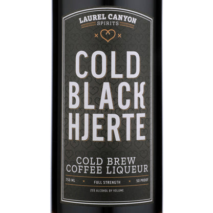 Black Hjerte Coffee Liqueur Cold Brew 50 - 750ML - Front Label