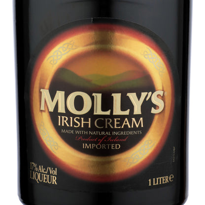 Molly's Irish Cream Liqueur 34 - 1.0L - Front Label