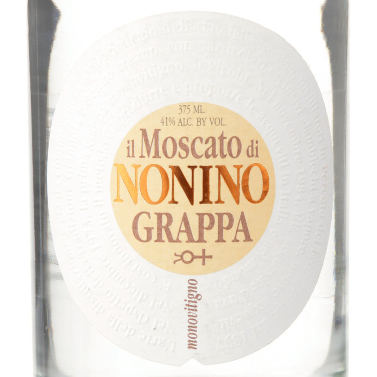 Nonino Grappa A Moscato Di Nonino Monovitigno 82 - 375ML - Front Label