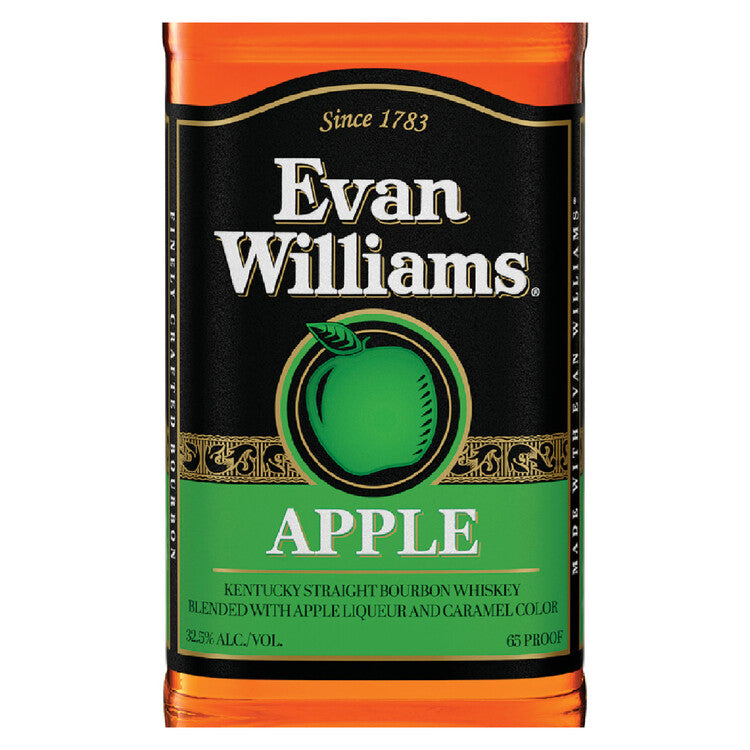 Evan Williams Apple Whiskey Liqueur 65 - 750ML - Front Label