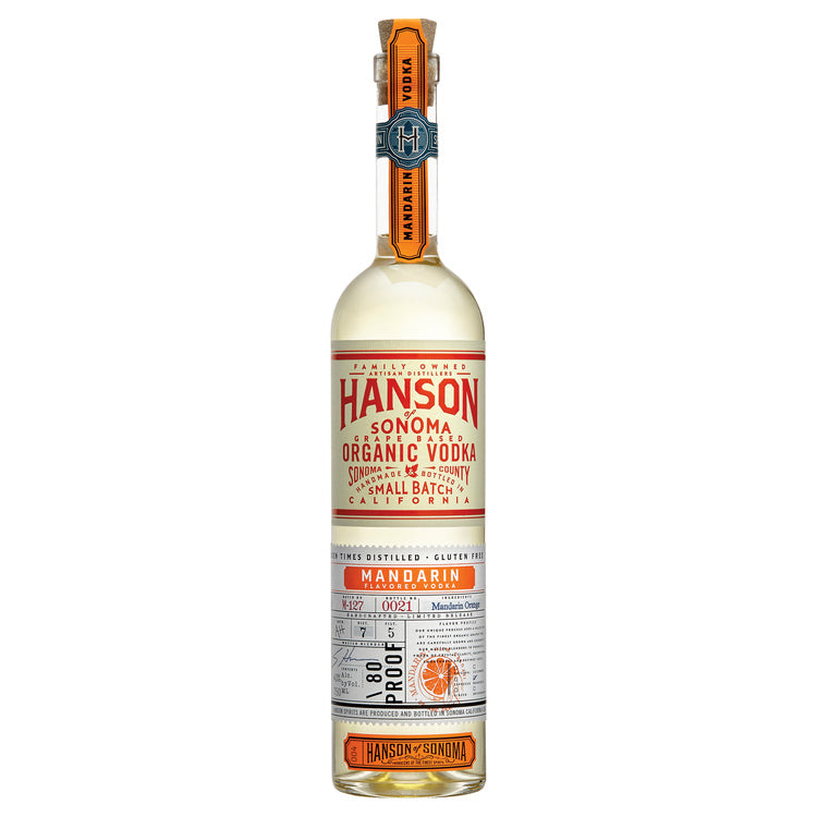 Hanson Of Sonoma Mandarin Flavored Vodka Small Batch 80 - 750ML