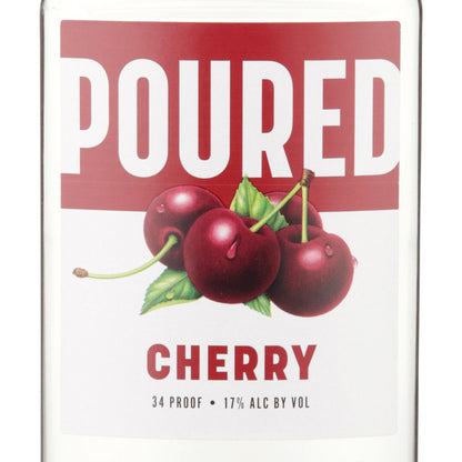 Poured Cherry Flavored Wine - 200ML - Front Label