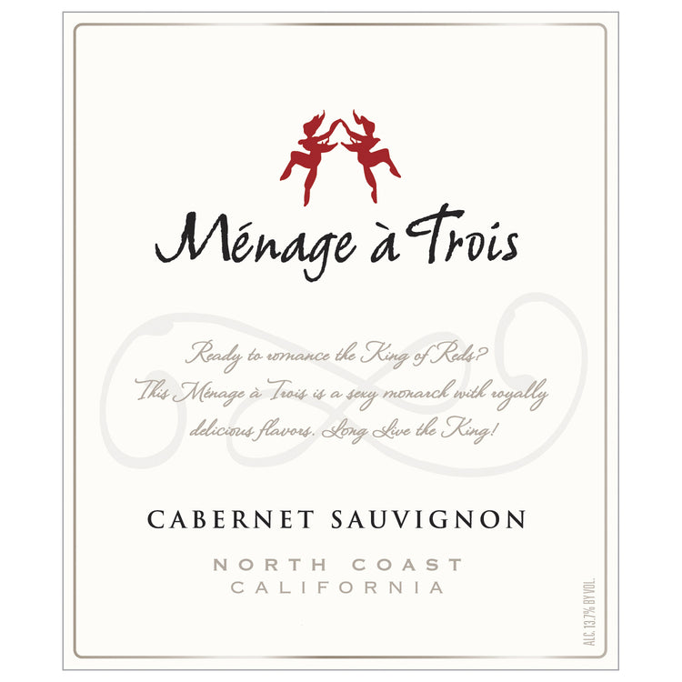 Menage A Trois Cabernet Sauvignon North Coast - 750ML - Front Label