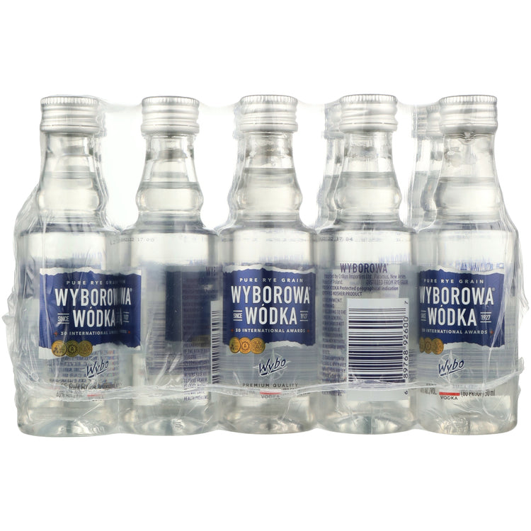 Wyborowa Vodka Pure Rye Grain 80 - 50ML - Front